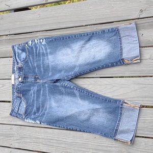 Women's Phat Fashion Silver Label size 18 wide cuff jean capris